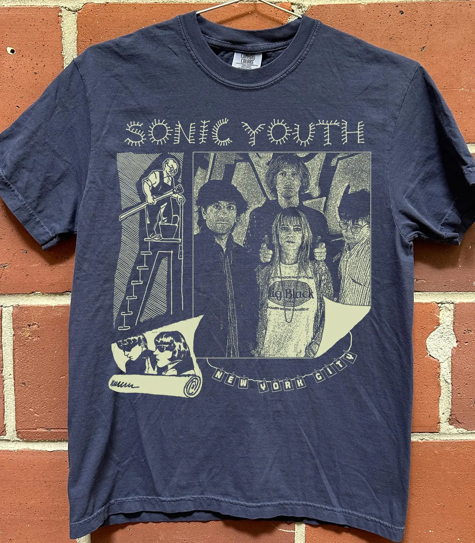 Sonik Youth Fan Art T-Shirt, Graphic Tee, Unisex Casual Shirt