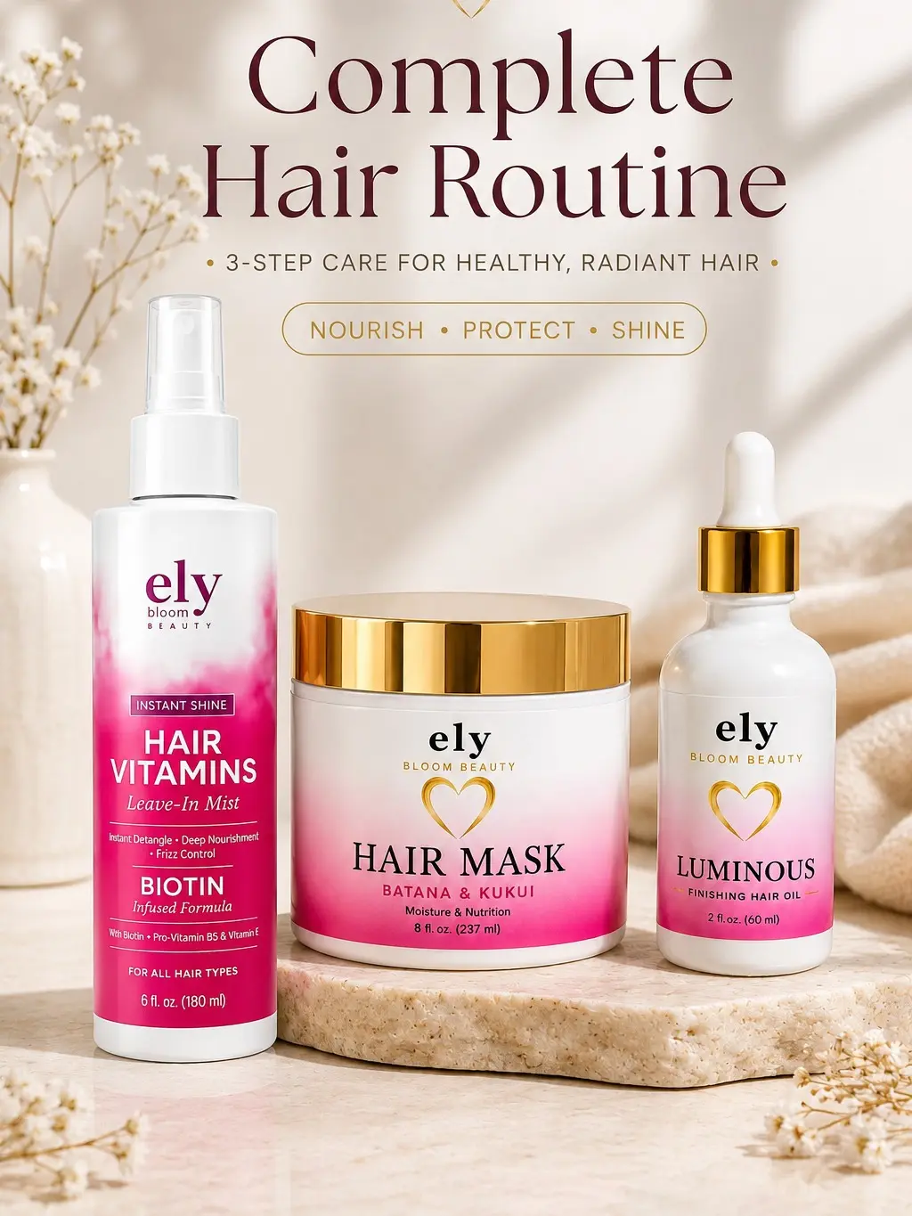 Complete Hair Routine Ely Bloom Beauty
