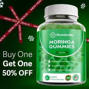 Rosabella Moringa Gummies For Immune Support, Gut Health & Vitamins