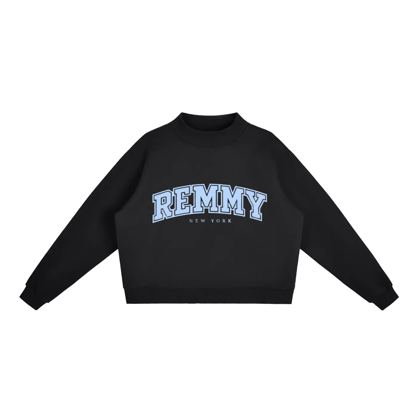 Cloud  Fleece Mock-Neck Crew Sweatshirt