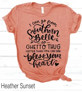 Southern Belle Tshirt - Graphic Tees, Breathable Casual Comfort Cotton, Summer Wear, Lightweight Printed, Funny Saying Design