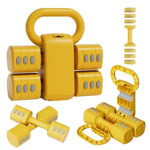 2-in-1 Adjustable Dumbbell Set , Hand Weights for Women, 1s-Adjust Dual-Stable Dumbbell Set for Women Home Gym & Outdoor equipment wide grip safety guarantee fit Dumbbell Barbell Set Coated Cast Iron Kettlebell Powder Dumbbell Weight Set