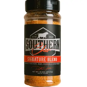 Southern Char Signature Blend - Bold Flavor Spice Mix for Beef, Chicken, Pork, Wild Game, Vegetables and More! -  16oz Bottle - World Championship Quality Seasoning