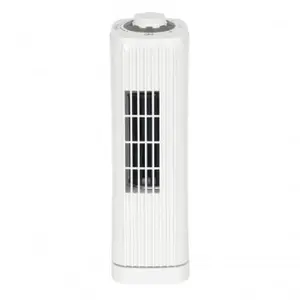 Optimus F-7348WH 14-Inch Portable Ultra-Slim Desktop Tower Fan (White), Airflow Tower Fans, Desktop Tower Fans