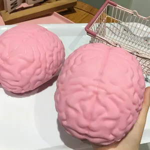 Giant Brain Stress Relief Squeeze Toy Slow-Rebound Brain Matter Ball Squeeze Fun Emotional Release Stress Toy Creative and Whimsical Realistic Brain Squeeze Fun Essential Halloween Pranking Toy Gift