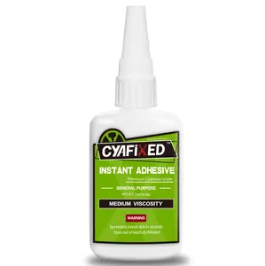 Strong Cyanoacrylate (CA) Super Glue by CYAFIXED, All-Purpose Medium Viscosity Instant Adhesive- CA Glue for General Home Repair, Ceramics, Plastics, Metal, Wood