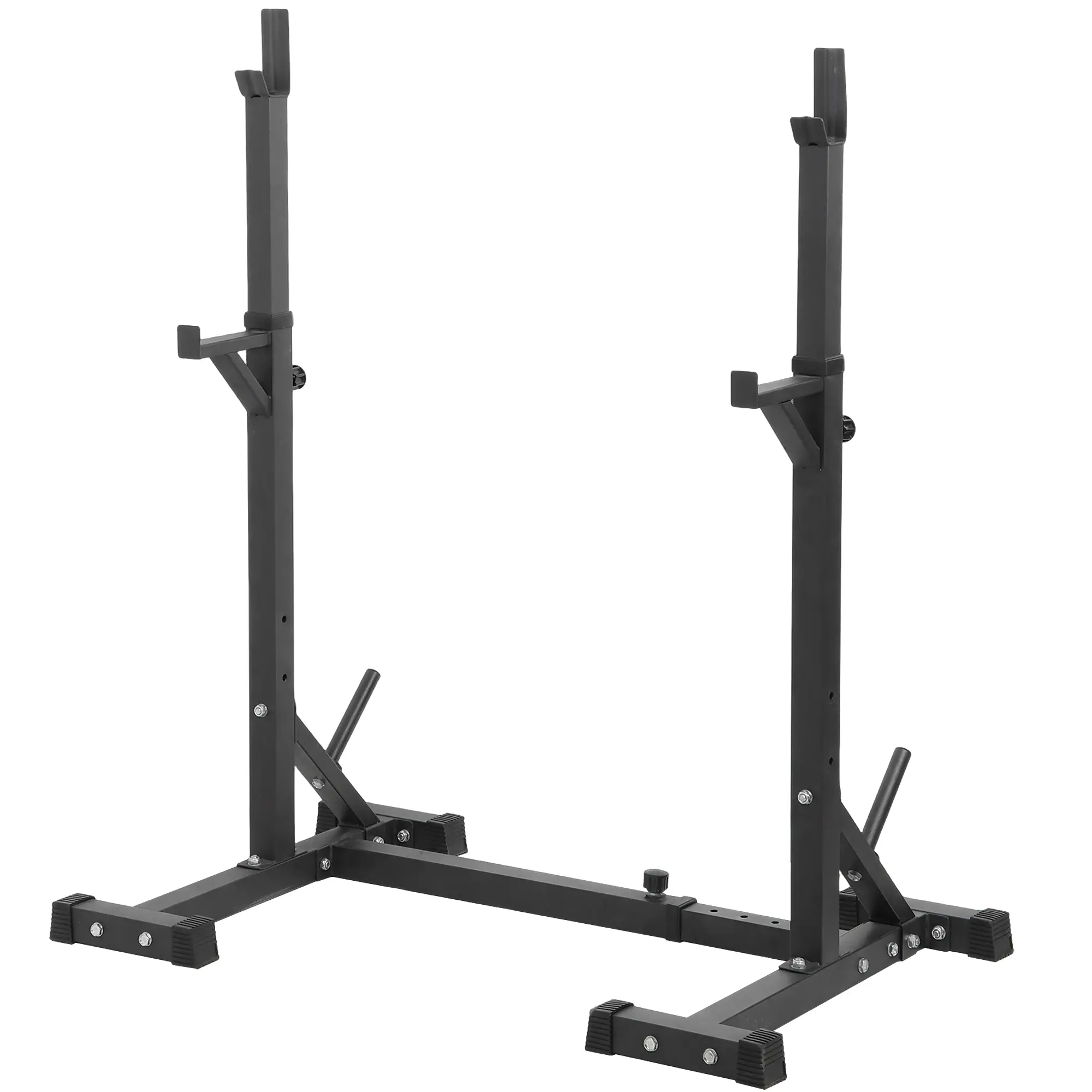 ZENY Heavy Duty Weight Rack with Dual Mounting Modes, Adjustable Squat Barbell Stand Home Gym Strength Training Equipment for Squat Bench Press