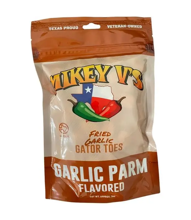 🔥 HOT SALE 51% OFF Mikey V’s Garlic Parmesan “Gator Toes” – Deep-Fried Garlic Snacks, Crunchy Cheesy Bites, 3 oz Bag