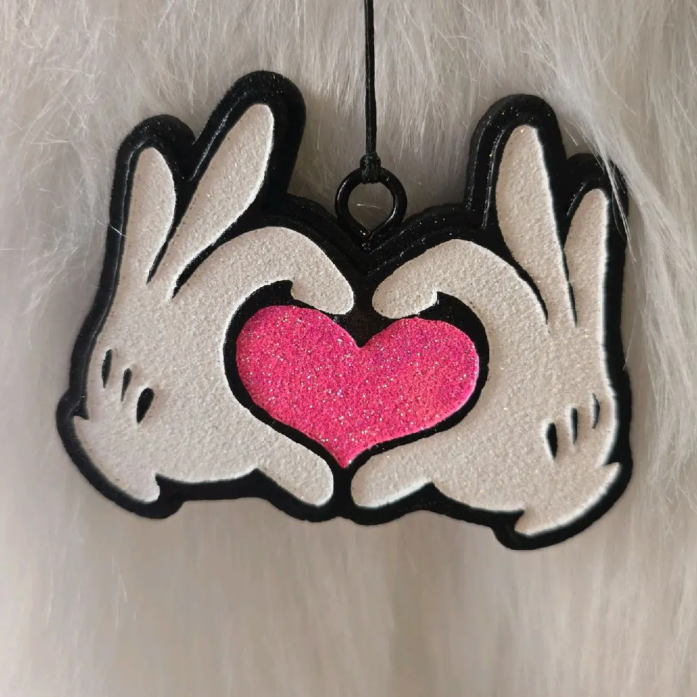 Hand Heart Car Freshie