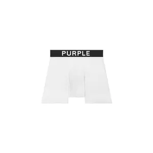 Purple Brand Boxer Brief Single - White