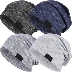 Lightweight Slouchy Beanie for Men Women, Oversize Thin Cotton Skull Cap Chemo Cap Night Sleeping Hat for All Seasons