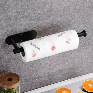 Paper Towel Holder——Easy-Install Toilet Paper Holder Self-Adhesive No-Drill Wall Mounted Stainless Steel Paper Roll Holder for Bathroom & Kitchen