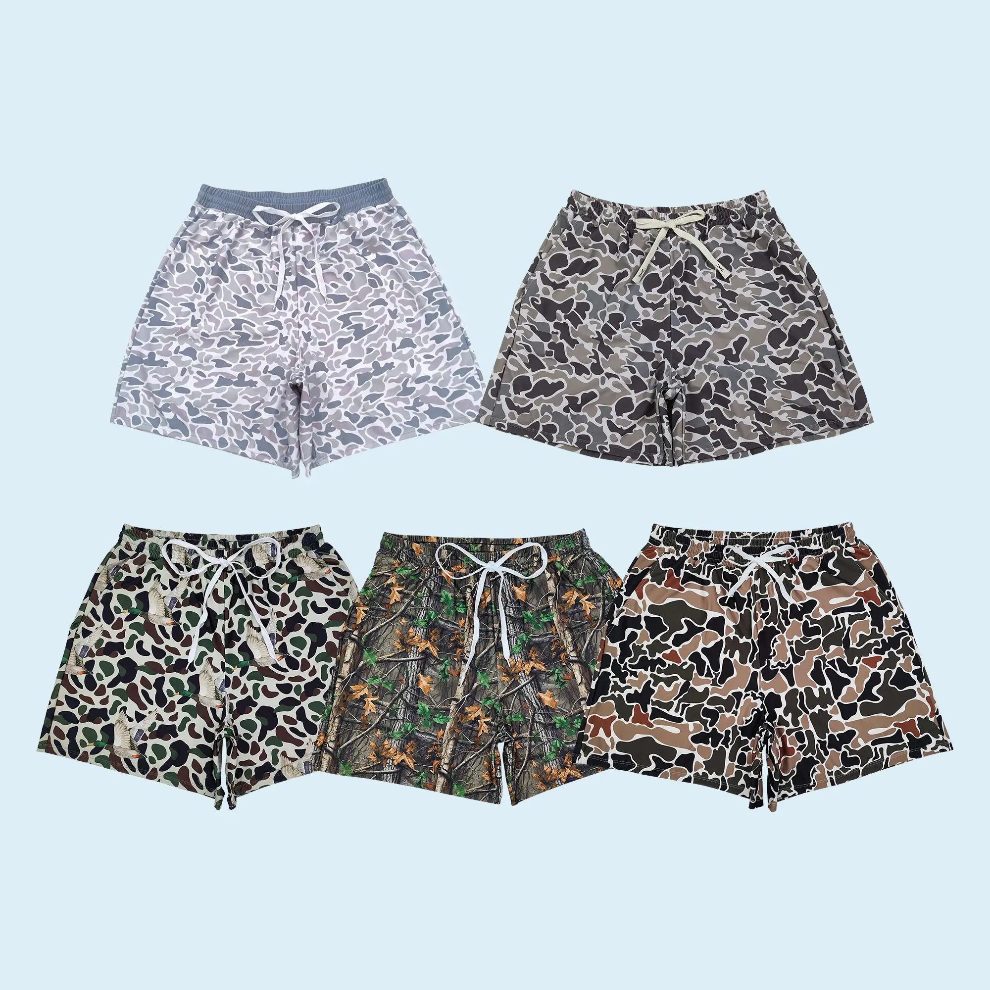 Adult man camouflage style summer swim trunks Adult man camouflage style summer swim trunks