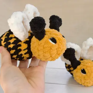 Crochet Bumble Bee Plushie | Rattle