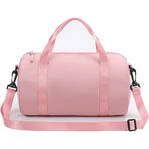 Mini Gym Bag for Women Small Duffle Bag Mini Gym Tote Bag Sport Bag for Yoga Swimming Dance (Pink)