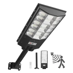 VEVOR 12000W Solar Street Light Outdoor, 900000LM, Commercial Parking Lot Light Dusk to Dawn, LED Flood Security Lamp with Motion Sensor, IP65 Waterproof Wide Angle Outdoor Lighting, for Driveway Yard