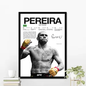 Alex Pereira MMA Poster | Hardline Series Wall Art | Aesthetic Home Decor | UFC Fan Gift