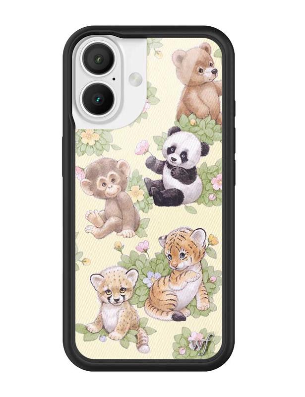 Wildflower Cases - Safari Babies, Limited Edition iPhone Case | Accessories Durable Protection Animals Trendy Cute Monkeys Bear Panda Pandas Protective Smartphone