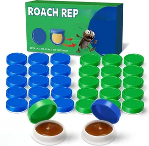 32PCS Roach Bait & Killer – Effective Cockroach Repellent and Gel for Quick Elimination of Indoor Roach Nests, Suitable of Roaches, Easy to Use, Perfect Solution for Hard-to-Reach Areas.