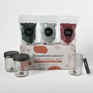 Milkhouse Candle DIY Soy Candle Making Kit - Everyday & Holiday Scents - 3 Natural Candles at Home - 100% Soy Wax - No Toxic Ingredients - Made in USA - Perfect for Holiday DIY Activities