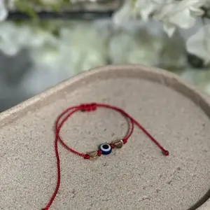 Newborn /Toddler Evil Eye Hearts Simple Adjustable Red String Bracelet for Kids