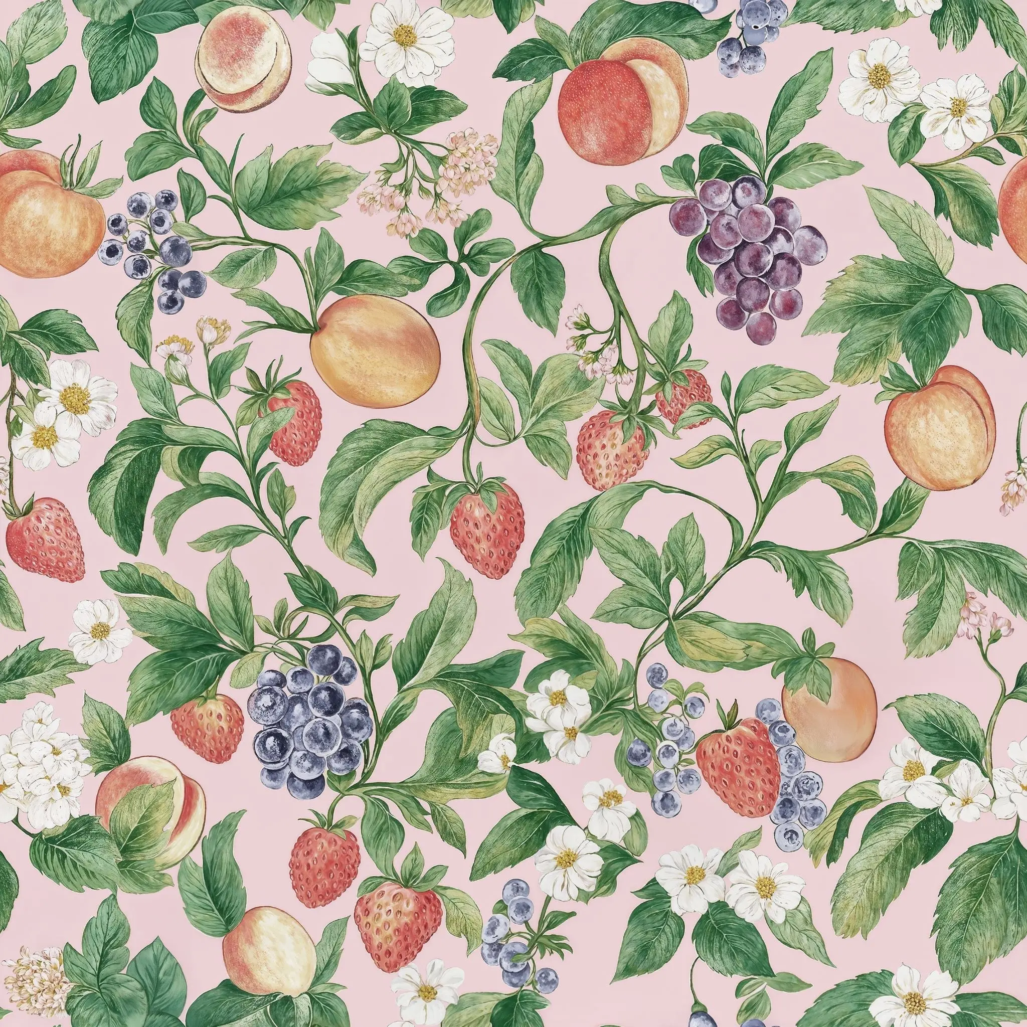 Modern Indoor Flower Wallpaper Roll - Self-Adhesive, Renter-Friendly Temporary Kitchen Accent Wall Covering, ~47.5 sq ft Coverage