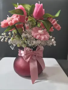 Floral Candle Bouquet – Vanilla Scent