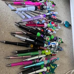 Mystery Beaded Pens - comes with black ink ( 1 pen per order)