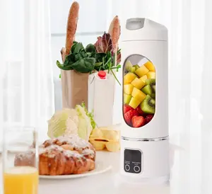 Portable Personal Blender Juicer, Personal Size Blender, Ideal for Making Smoothies, Crushing Ice, Juicing, and Food Processing, Compact, Convenient, Multi-Functional ,Mother's Day Gifts for Women Mom Her Gift Ideas(White/Purple)