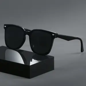 1pc Men's Studded Classic Black Fashion Sunglasses Frames, Daily Casual Low-Key Luxury Cool Eyewear