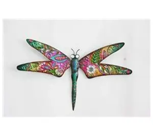 Boho Dragonfly, Pink/Green by Evergreen