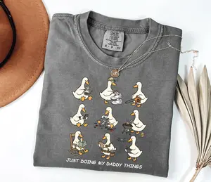 Comfort Colors New Dad Goose Shirt  | Funny Daddy Goose T-Shirt | Silly Goose Dad Tee | First Father’s Day Gift From Baby | Cute New Dad Outfit