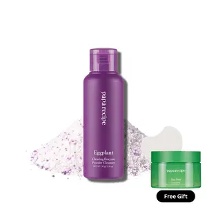 Papa Recipe Eggplant Enzyme Powder Cleanser - Gentle Exfoliating Korean Face Wash for Sensitive Skin, Soothing Care for Uneven Skin Tone & Dullness