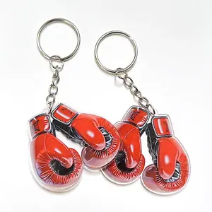 New Acrylic Boxing Keychain Pendant Personality Creative Keychain Pendant Boy Gift