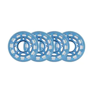 Player's Choice Roller Hockey Wheels - 5-Spoke Hub 60mm 78A Blue (4-Pack)