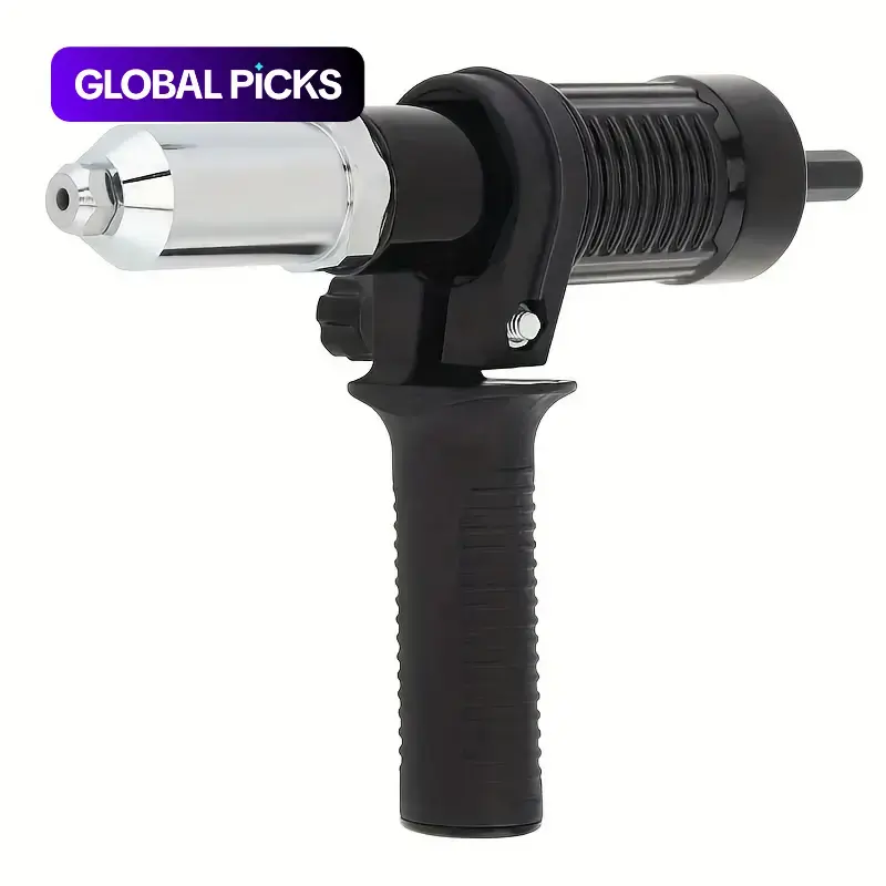 Electric Rivet Nut Gun Adapter for Drills, Heavy-Duty Practical Power Tool Accessories Hardware for Home & Industrial Use #GLOBAL PICKS