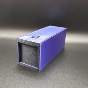 3D Printed by Me Square 2x2 Flip Coin Boxes with Lid, Stackable Home Organizer Storage Bin, Traditional