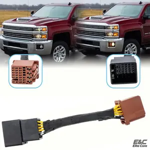 6 High Mod Kit, GM Universal Fog Lights Always On Adapter Harness, All Lights On Mod Fog High Low Beam On Harness, Fit for 2015-2023 Chevy Tahoe Equinox Suburban Silverado GMC Yukon Sierra