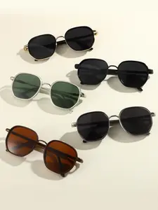 Cool Unisex Classic Trendy Frames Sunglasses, Trendy Casual Sunglasses for Everyday Use, Fashion Accessories for Outdoor Activities, Trendy Beach Eyewear