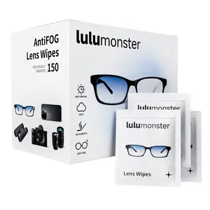 Lens Cleaning Wipes for Eyeglasses, Pack of 150 - Eyeglass Wipes Individually Wrapped, Eye Glass Cleaning, Lenses Wipes for Glasses/Sunglasses