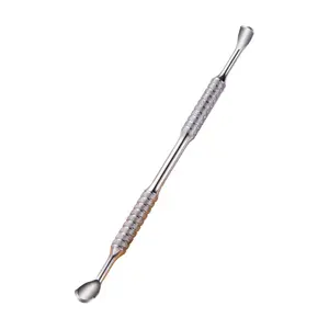 Double-Headed Nail Cuticle Remover Stainless Steel Cuticle Pusher for Home