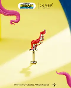 MINIONS × OUFER HOWARD Octopus Tentacle Vertical Helix Stud