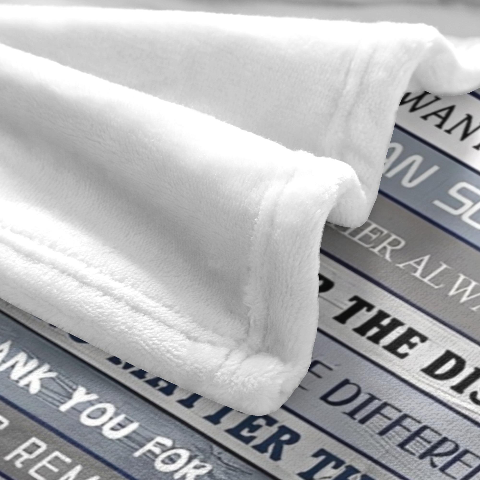 Gifts for Brother Blanket from Sister - Brother Christmas Birthday Gift Adult - Ultra Soft Plush Throw Present Ideas for Bedding Sofa - 60"x50"