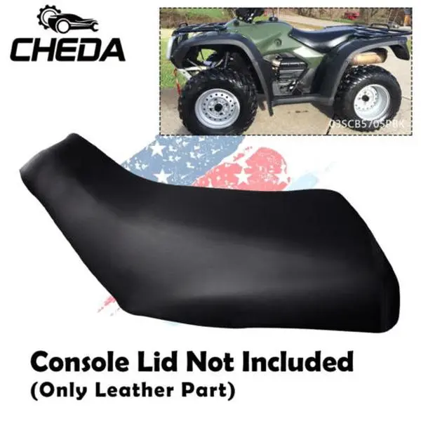 CROSSDESIGN Leather Automotive Seat Cover Protector - Interior Motor Parts Accessory, Replacement Slipcover for 1997-2004 Honda Foreman 400-450 Motorcycle