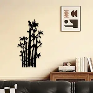 1pc Woodland Metal Wall Art, Woodland Statue Mural, Perfect for Study, Office, Nature-Inspired Wall Decor, Organic Decor, Ideal Gift for Nature Enthusiasts,Perfect For Halloween/Christmas/Easter decor.