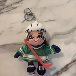 Hockey girl brown hair