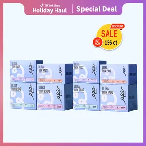 Final Deal RPE Life Pads and Liners Bundle 8 Box 156ct Full Cycle Protection 100% Organic Cotton Ultra Thin Pads Special Deal