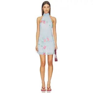 Bella Venice The Piper Dress in Blue & Pink Flower