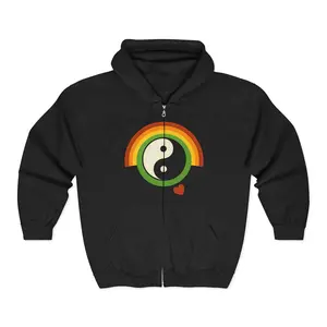 Rainbow divine love Unisex Heavy Blend™ Full Zip Hooded Sweatshirt