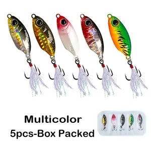 5PCS-7g/15g Box Packed Fishing Lures Micro Jigs Metal Jigs Freshwater & Saltwater Amazing gifts for Men